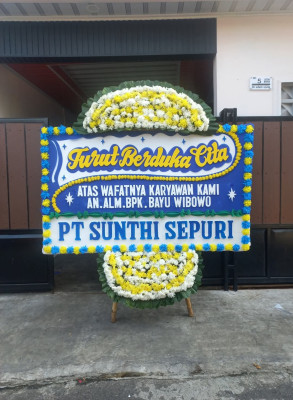 Papan Bunga Duka di Bambankerep